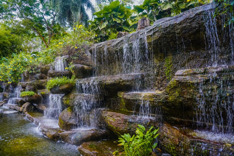 Pond Waterfall Repair detail