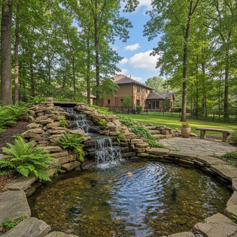 Pond Waterfall Repair detail